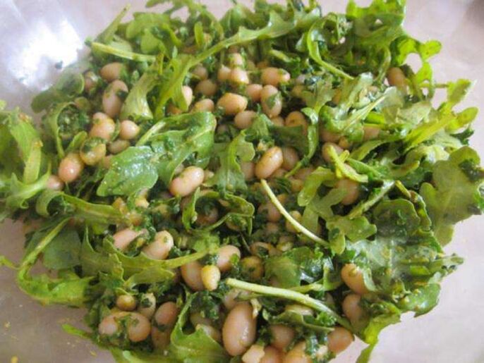 pinoli con rucola per aumentare la potenza